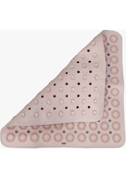 Main Shop Kare Masajlı Silikon Banyo & Duş Kaydırmazı Pembe Renk 2 Adet fırsatları