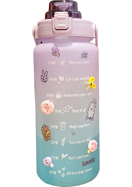 Wb 2000 ml Büyük Kapasiteli Spor Su Şişesi (Yurt Dışından)