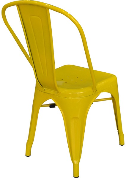 Tolix Kolsuz Metal Sandalye-Sarı