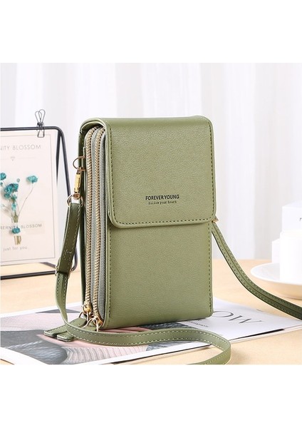 Liveasy 6.5 Inç Pu Deri Telefon Crossbody Çanta Kadınlar Için Dokunmatik Ekran Çantaları-Gri (Yurt Dışından)