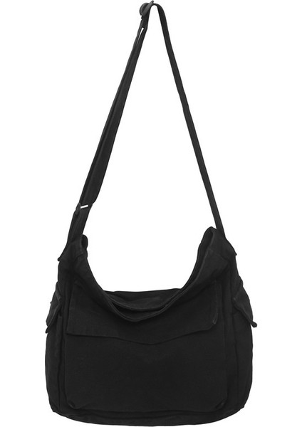 Büyük Kapasiteli Kız Öğrenciler Için Yeni, Çok Yönlü, Retro Japon Kanvas Edebi Tek Omuzlu Çapraz Çanta (Yurt Dışından)