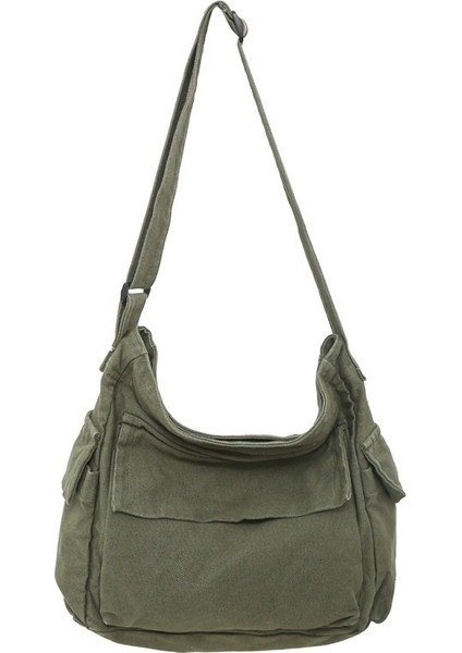 Büyük Kapasiteli Kız Öğrenciler Için Yeni, Çok Yönlü, Retro Japon Kanvas Edebi Tek Omuzlu Çapraz Çanta (Yurt Dışından)