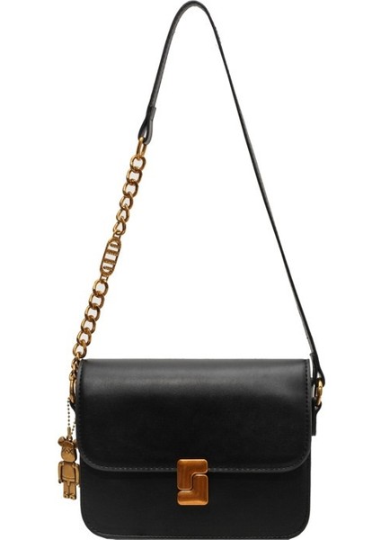 Şık ve Kişiselleştirilmiş Tek Omuz Zincirli Küçük Kare Çanta (Yurt Dışından)