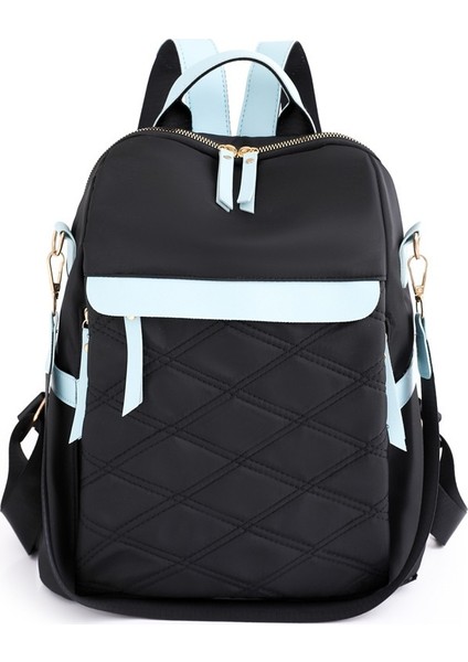 Şık, Kontrast Oluşturan Oxford Kumaştan Gündelik Sırt Çantası (Yurt Dışından)