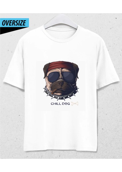 Chill Dog - Kamp, Eğlence, Motorcu T-Shirt (S Beden)