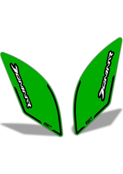 Bajaj Dominar 250 / 400 2017-2024 Uyumlu Yan Pad Yeşil fiyatları
