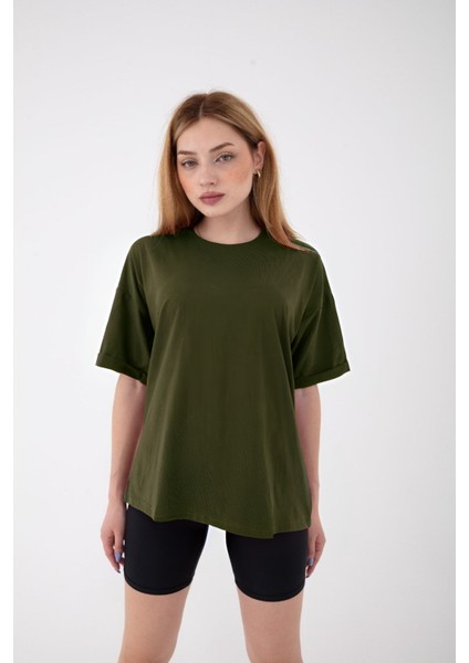 Kadın Bol Kesim Yazlık Penye T-Shirt Comfort