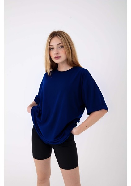 Kadın Bol Kesim Yazlık Penye T-Shirt Comfort