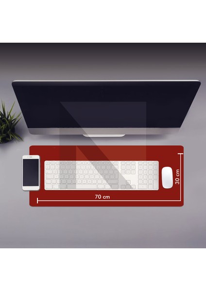MP05 - 70x30 Large Kırmızı Gaming Mousepad | Kaymaz Taban, Oyuncu Gamepad,Ev,Ofis,Oyun