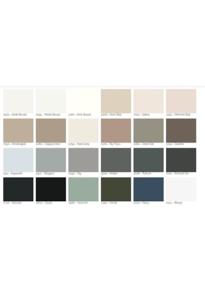 1020 Antik Beyaz Su Bazlı Saf Akrilik Boya 1 Litre fiyatları