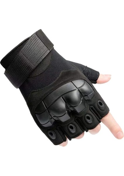 Yeşil Stil M Boyutu Taktik Yarım Parmaksız Eldiven Askeri Eldiven Açık Alan Sporları Spor Kamp Tırmanma Bisiklet Avcılık Yürüyüş Çekim Eldivenleri Erkekler (Yurt Dışından)