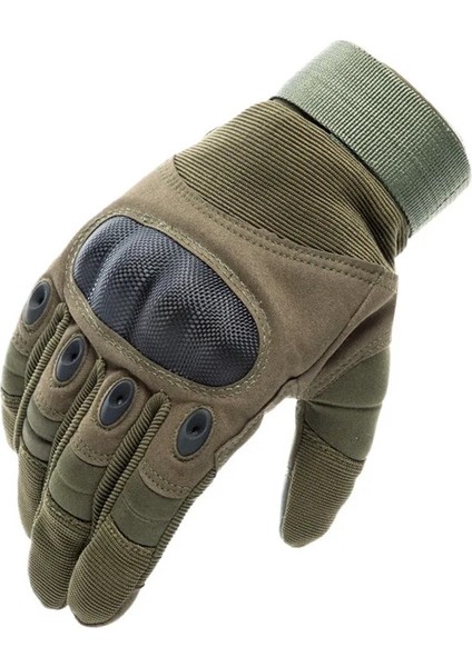 Yeşil Stil Xl Boyutu Erkek Eldiven Dokunmatik Ekran Açık Askeri Taktik Eldiven Spor Çekim Avcılık Motosiklet Bisiklet Tam Parmak Eldiven (Yurt Dışından)