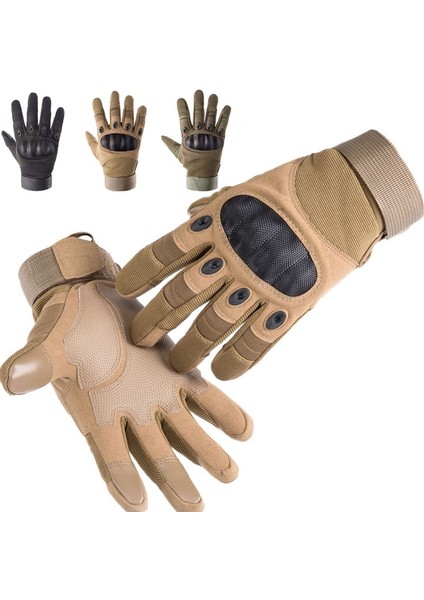 Yeşil Stil Xl Boyutu Erkek Eldiven Dokunmatik Ekran Açık Askeri Taktik Eldiven Spor Çekim Avcılık Motosiklet Bisiklet Tam Parmak Eldiven (Yurt Dışından)