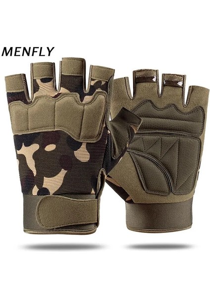 Yeşil Stil M Boyutu Menfly Taktik Askeri Parmak Eldiven Bisiklet Erkek Yaz Avcılık Parmaksız Eldiven Bisiklet Camo Eğitim Spor Softair Eldiven (Yurt Dışından) fiyatları