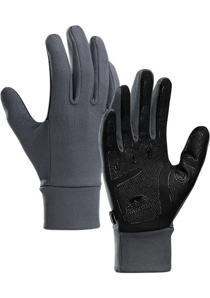 Gri Tarzı Xl Boyutu Naturehike Kaymaz Dokunmatik Ekran Eldiveni Kaymaz Dağcılık Bisiklet Yürüyüş Sürme Tam Parmak Askeri Eldiven NH20FS032 (Yurt Dışından)