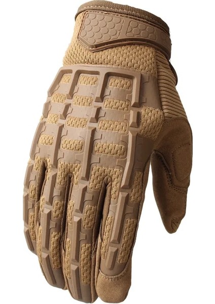 Tan Tarzı L Boyutu Nefes Kamuflaj Taktik Eldiven Erkekler Sert Knuckle Ordu Askeri Dişli Eldiven Tam Bisiklet Savaş Multicam Camo Eldivenler (Yurt Dışından)