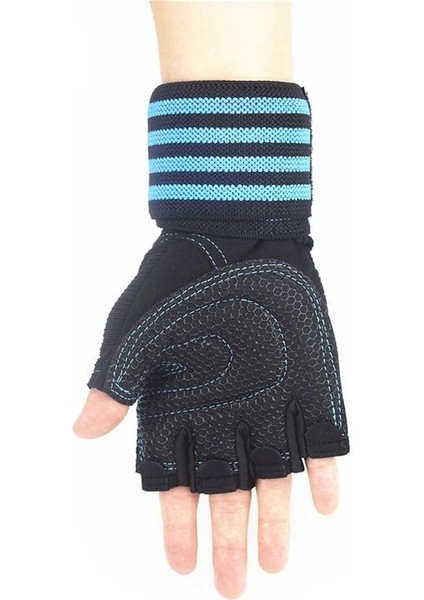 Mavi Stil Xl Boyutu Halter Eldiveni Erkek Kadın Egzersiz Eldiveni Halter Spor Salonu Fitness Eldiveni Bilek Desteği ile Cossfit Eğitim Egzersiz Koruyun (Yurt Dışından) fırsatları