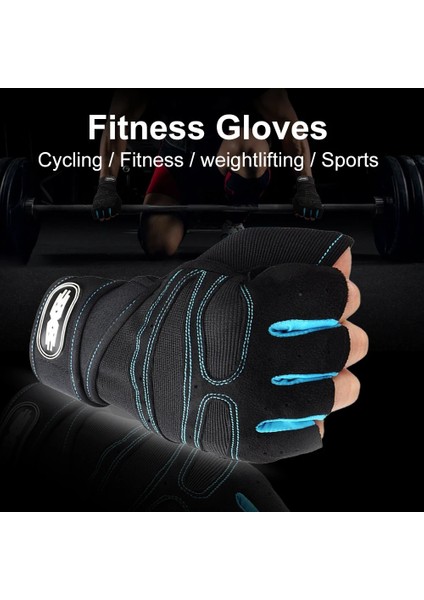 Beyaz Stil M Boyutu Yürüyüş Eldivenleri Spor Salonu Fitness Eğitim Eldiven Erkek Kadın Vücut Geliştirme Yarım Parmak Kaymaz Bilek Desteği Halter Spor (Yurt Dışından) indirimleri