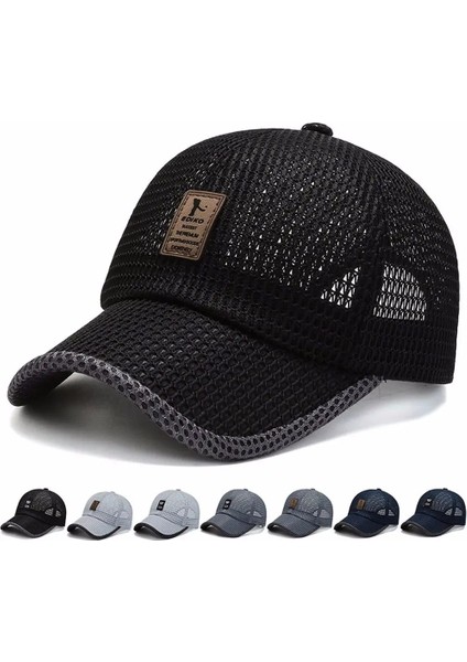 No.5 Tarzı Yaz Unisex Erkek Balıkçılık Beyzbol Kapaklar Kadın Nefes Örgü Snapback Şapka Siyah Rahat Spor Şapkalar Kap (Yurt Dışından) fiyatları