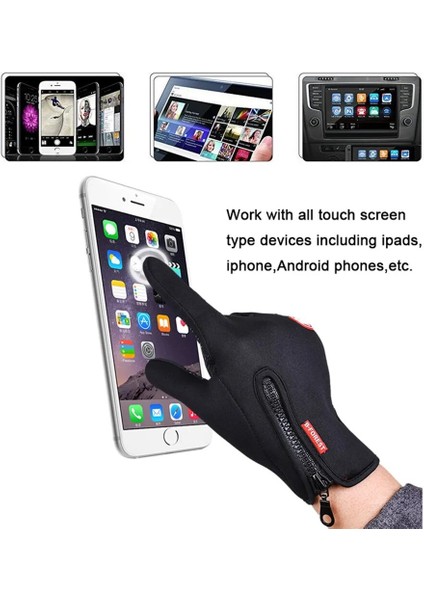 Siyah Stil S Beden Bisiklet Eldiveni Kış Isıtıcı Rüzgar Geçirmez Kayak Eldivenleri Erkek Kadın Dokunmatik Ekran Motosiklet Eldivenler Luva Guantes Su Geçirmez Mitten (Yurt Dışından) modelleri