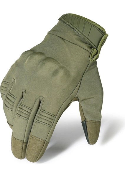 Yeşil Stil Xl Boyutu Su Geçirmez Taktik Dokunmatik Ekran Eldiveni Bisiklet Yürüyüş Eldivenler Kayak Bisiklet Balıkçılık Sürme Antiskid Çalışma Tam Parmak Eldiven Erkekler (Yurt Dışından)