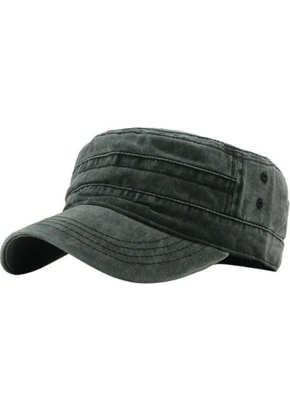 A-Siyah Tarzı Erkekler Kadınlar Kamuflaj Ordu Şapkası Camo Askeri Harbiyeli Savaş Balıkçılık Beyzbol Şapkası Yaz Açık Güneş Koruyucu Güneş Şapkası Doruğa Kap (Yurt Dışından)