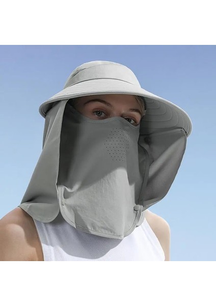 Beyaz Stil Balıkçı Şapkası Erkekler ve Kadınlar Için Tam Uv Koruma Çabuk Kuruyan Boyun Koruma Katlanabilir Güneş Şapkaları Kadınlar Için (Yurt Dışından) indirimleri