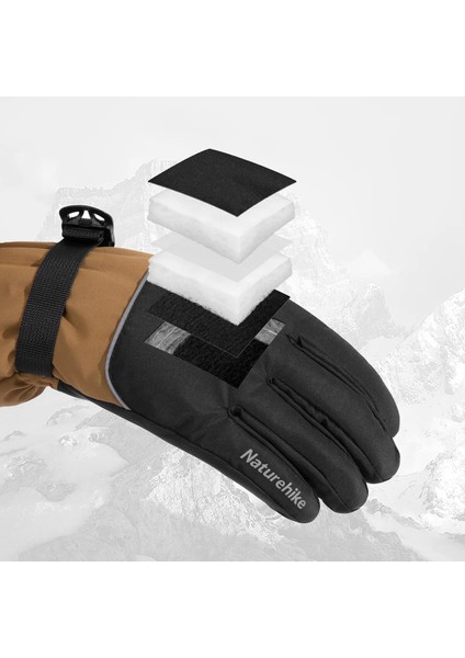 Yeşil Stil Xl Boyutu Naturehike GL13 Açık Sıcak Tutmak Dokunmatik Ekran Bisiklet Eldiveni Erkek Kış Rüzgar Geçirmez Yağmur Geçirmez Tam Parmak Mitten Doğa Yürüyüşü (Yurt Dışından) modelleri