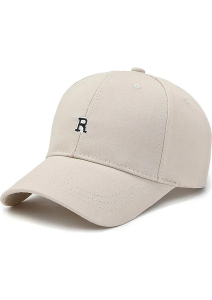 Bej Tarzı Nıxhıt Ilkbahar Sonbahar Açık Spor Moda Mektup Nakış Kadın Erkek Beyzbol Şapkası Koşu Yürüyüş Seyahat Tırmanma Şapka A244 (Yurt Dışından)