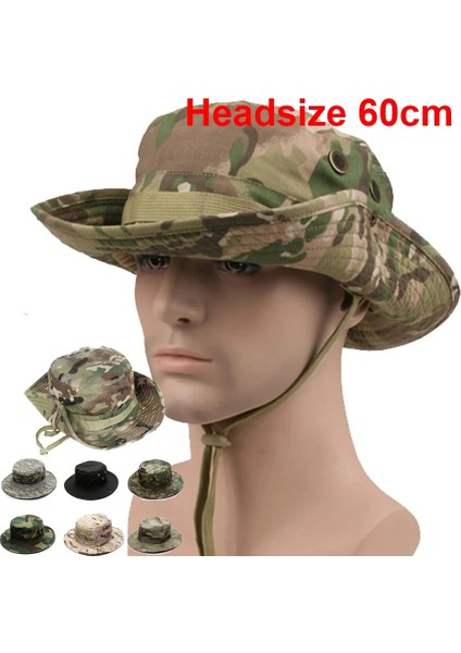 No.5 Tarzı Multicam Boonie Şapka Askeri Kamuflaj Taktik Kap Kova Şapka Ordu Avcılık Açık Panama Şapka Yürüyüş Balıkçılık Dağ Şapkası Erkekler (Yurt Dışından)
