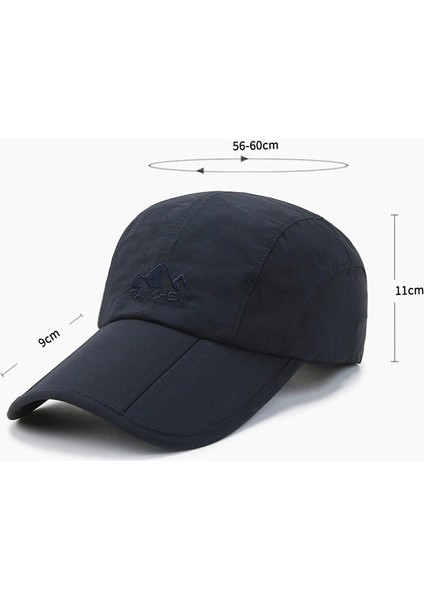 Siyah Stil Nıxhıt Açık Spor Katlanabilir Nefes Ince Çabuk Kuruyan Kadın Erkek Beyzbol Şapkası Dağcılık Yürüyüş Balıkçılık Güneş Şapkası A245 (Yurt Dışından) modelleri
