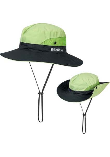 G Tarzı Yaz Kadın At Kuyruğu Şapka Balıkçı Şapkaları Uv Upf Geniş Kenarlı Nefes Güneş Şapkası Açık Seyahat Yürüyüş Balıkçılık Kova Kapağı (Yurt Dışından)