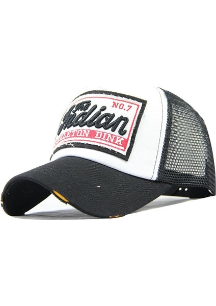 No.9 Stili Moda Mektup Nakış Beyzbol Şapkası Erkekler Kadınlar Için Yaz Nefes Örgü Snapback Şapka Unisex Hip Hop Kamyon Şoförü Kemik Gorras (Yurt Dışından)