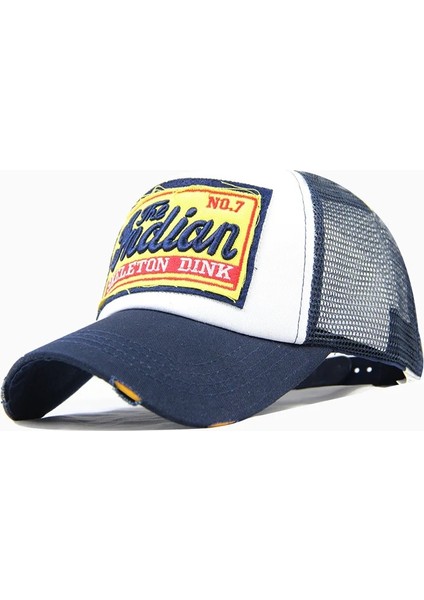 No.9 Stili Moda Mektup Nakış Beyzbol Şapkası Erkekler Kadınlar Için Yaz Nefes Örgü Snapback Şapka Unisex Hip Hop Kamyon Şoförü Kemik Gorras (Yurt Dışından)