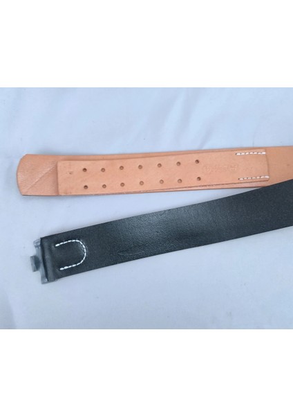 Fh Tarzı Xxl Tomwangilitary Ww2 Alman Ordusu Wh Hakiki Deri Siyah Servis Ekipmanları Kemer ve Toka (Yurt Dışından) modelleri