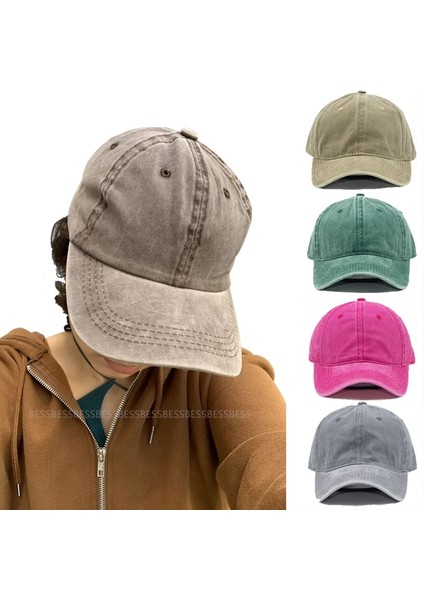Gri Tarzı Ayarlanabilir Pamuk Beyzbol Şapkası Erkekler ve Kadınlar Için Moda Nakış Şapka Pamuk Yumuşak Üst Vizör Kapakları Rahat Açık Retro Snapback Şapka Unisex (Yurt Dışından)