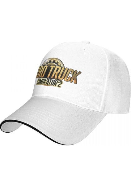 Doğal Tarz Euro Truck Simulator 2 Aşıklar Beyaz Kap Beyzbol Şapkası Kışlık Şapka Yürüyüş Şapkası Kadın Şapkası Erkek (Yurt Dışından) modelleri