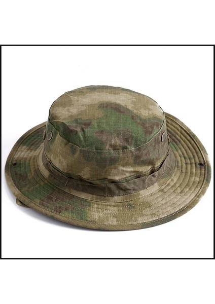No.6 Stili Kamuflaj Şapka Taktik Abd Ordusu Kova Şapka Askeri Panama Yaz Kamp Şapkası Balıkçılık Avcılık Yürüyüş Açık Camo Güneş Kepleri Erkekler (Yurt Dışından)