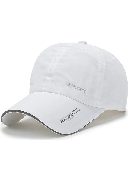 Beyaz Stil Nıxhıt Açık Spor Yansıtıcı Çabuk Kuruyan Güneş Koruyucu Kadın Erkek Beyzbol Şapkası Seyahat Balıkçılık Tırmanma Koşu Şapkası A218 (Yurt Dışından)