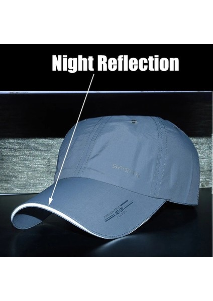 Beyaz Stil Nıxhıt Açık Spor Yansıtıcı Çabuk Kuruyan Güneş Koruyucu Kadın Erkek Beyzbol Şapkası Seyahat Balıkçılık Tırmanma Koşu Şapkası A218 (Yurt Dışından) modelleri
