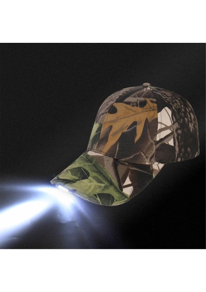 Kamuflaj Stili Gece LED Aydınlatma Şapka Kamuflaj Işıklı Moda Rahat Balıkçı Şapkası Açık Dağcılık Avcılık Beyzbol Şapkası Yürüyüş Şapkası (Yurt Dışından) fırsatları