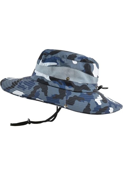 L Tarzı Erkek Yaz Açık Dağcılık Moda Güneş Şapkası Uv Koruma Hafif Seyahat Hızlı Kuru Balıkçı Şapkası (Yurt Dışından)