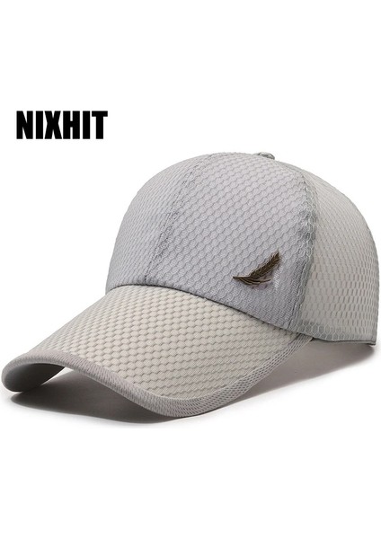 Gri Tarzı Yaz Açık Spor Sürme Çabuk Kuruyan Nefes Siperliği Kadın Erkek Beyzbol Şapkası Seyahat Yürüyüş Dağcılık Güneş Örgü Şapka A399 (Yurt Dışından) fiyatları