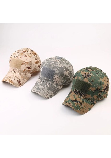 Haki Tarzı Açık Kamuflaj Şapka Beyzbol Kapaklar Sadelik Taktik Askeri Ordu Camo Avcılık Kap Şapka Spor Bisiklet Kapaklar Erkekler Için Yetişkin (Yurt Dışından)