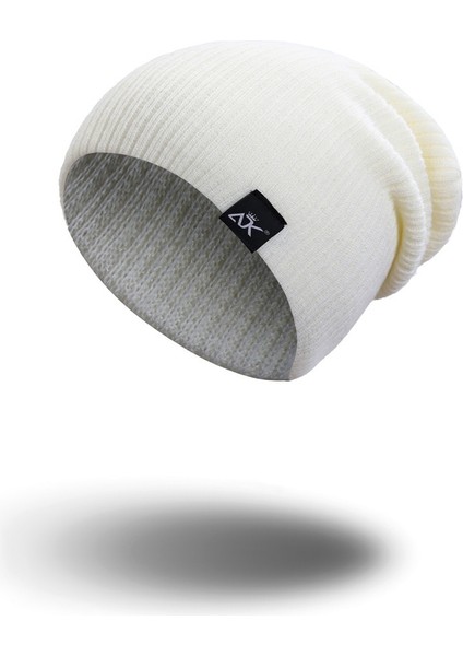 Beyaz Stil 2022 Bere Şapka Kadın Rahat Erkek Şapka Moda Örme Kış Şapkası Erkekler Için Sıcak Katı Hip-Hop Kadın Baggy Skullies Unisex Kap (Yurt Dışından)