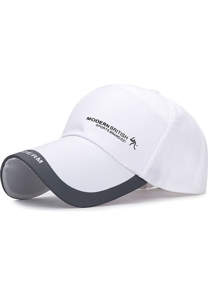 Beyaz Stil Spor Kap Erkek Şapka Balık Açık Moda Hattı Beyzbol Şapkası Uzun Visor Brim Gölge Snapback Güneş Şapkası Bahar Yaz Kemik Gorras (Yurt Dışından)