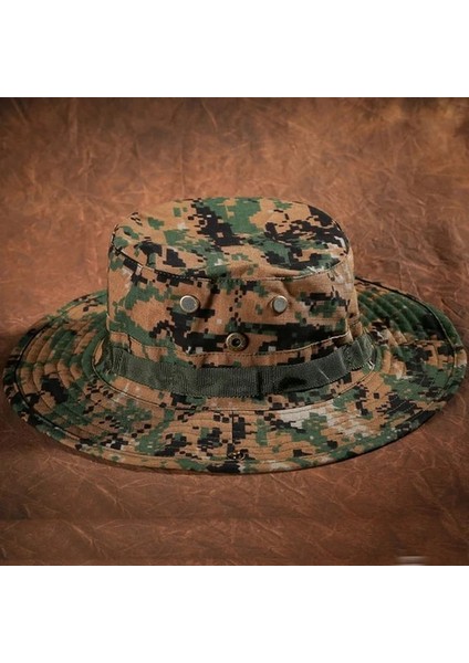 No.7 Tarzı Multicam Boonie Şapka Askeri Kamuflaj Taktik Kap Kova Şapka Ordu Avcılık Açık Panama Şapka Yürüyüş Balıkçılık Dağ Şapkası Erkekler (Yurt Dışından)