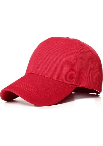Kırmızı Stil Ayarlanabilir Erkekler Kadınlar Çoklu Renkli Beyzbol Şapkası Doruğa Kap Düz Renk Ayarlanabilir Unisex Ilkbahar Yaz Baba Şapka Gölge Spor Beyzbol Şapkası (Yurt Dışından)