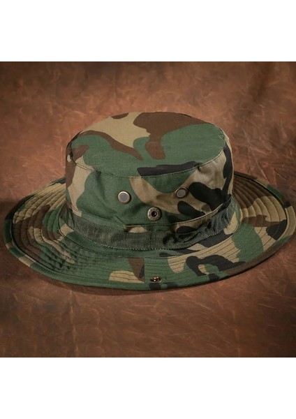 No.10 Stili Kamuflaj Boonie Şapka Taktik Abd Ordusu Kova Şapka Askeri Multicam Panama Yaz Kap Avcılık Yürüyüş Açık Camo Güneş Kepleri Erkekler (Yurt Dışından) fırsatları