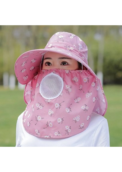 96PK1 Stili Yaz Bahçe Çalışma Şapkası Uv Koruma Yüz Şapka Açık Panama Kadın Ayrılabilir Güneş Şapkası Yürüyüş Kamp Tırmanma Kafa Kapakları (Yurt Dışından)